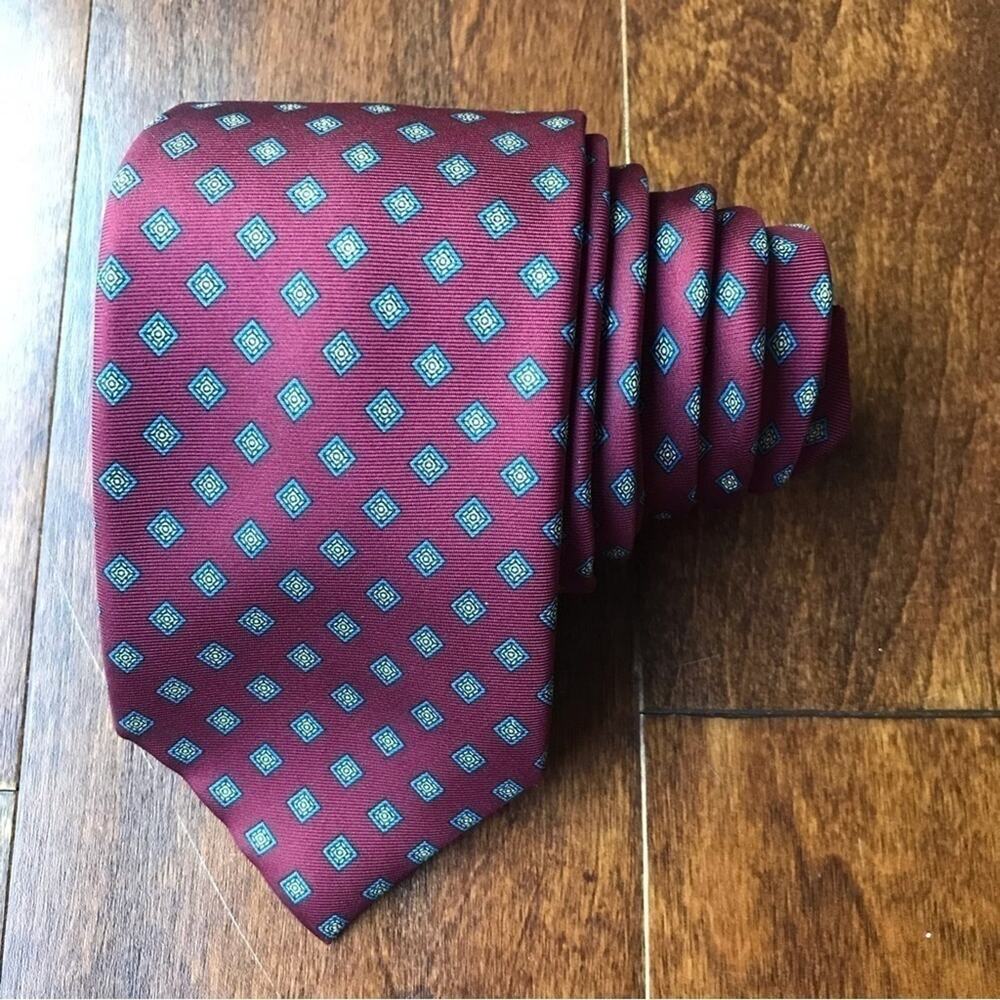Granata, Cool Vintage Tie From Encinitas Ca, 100% Italian Silk, Made in the USA
